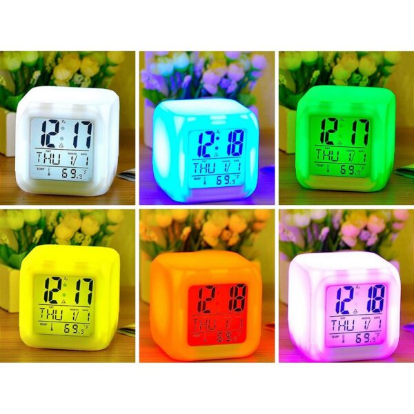 Relógio Cubo Digital Led - Alarme Despertador - Image 3