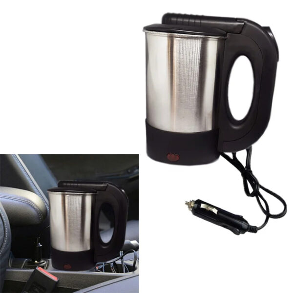 Chaleira Elétrica Portátil para Carro Inox 500 ml