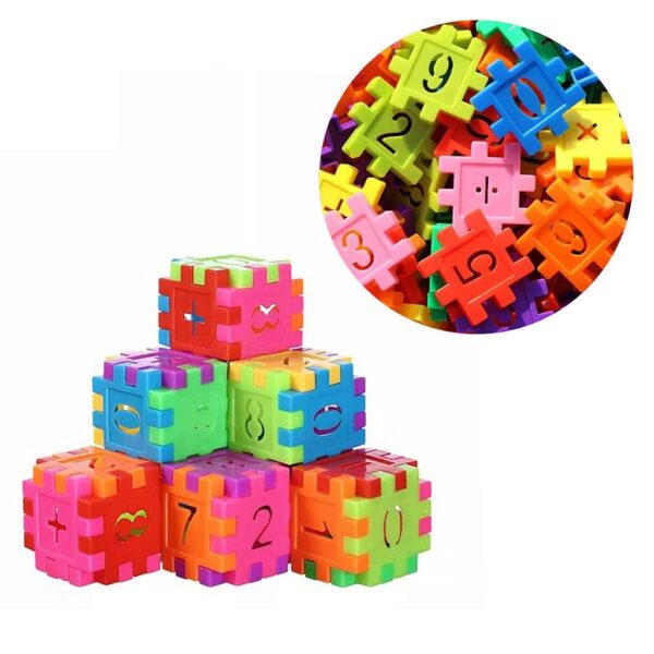 Brinquedo de Montar Blocos - Números Coloridos