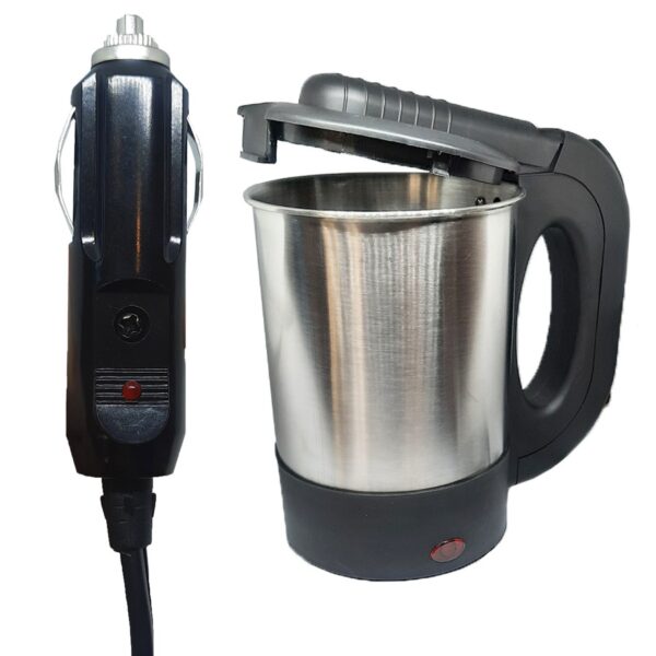 Chaleira Elétrica Portátil para Carro Inox 500 ml - Imagem 5