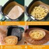 Forro de Papel para Airfryer Antiaderente - 50 Unidades Descartáveis - Image 7